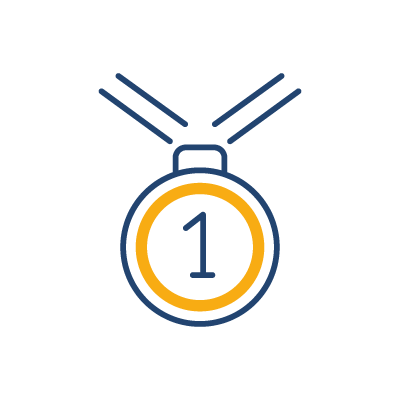 ícone de medalha de ouro
